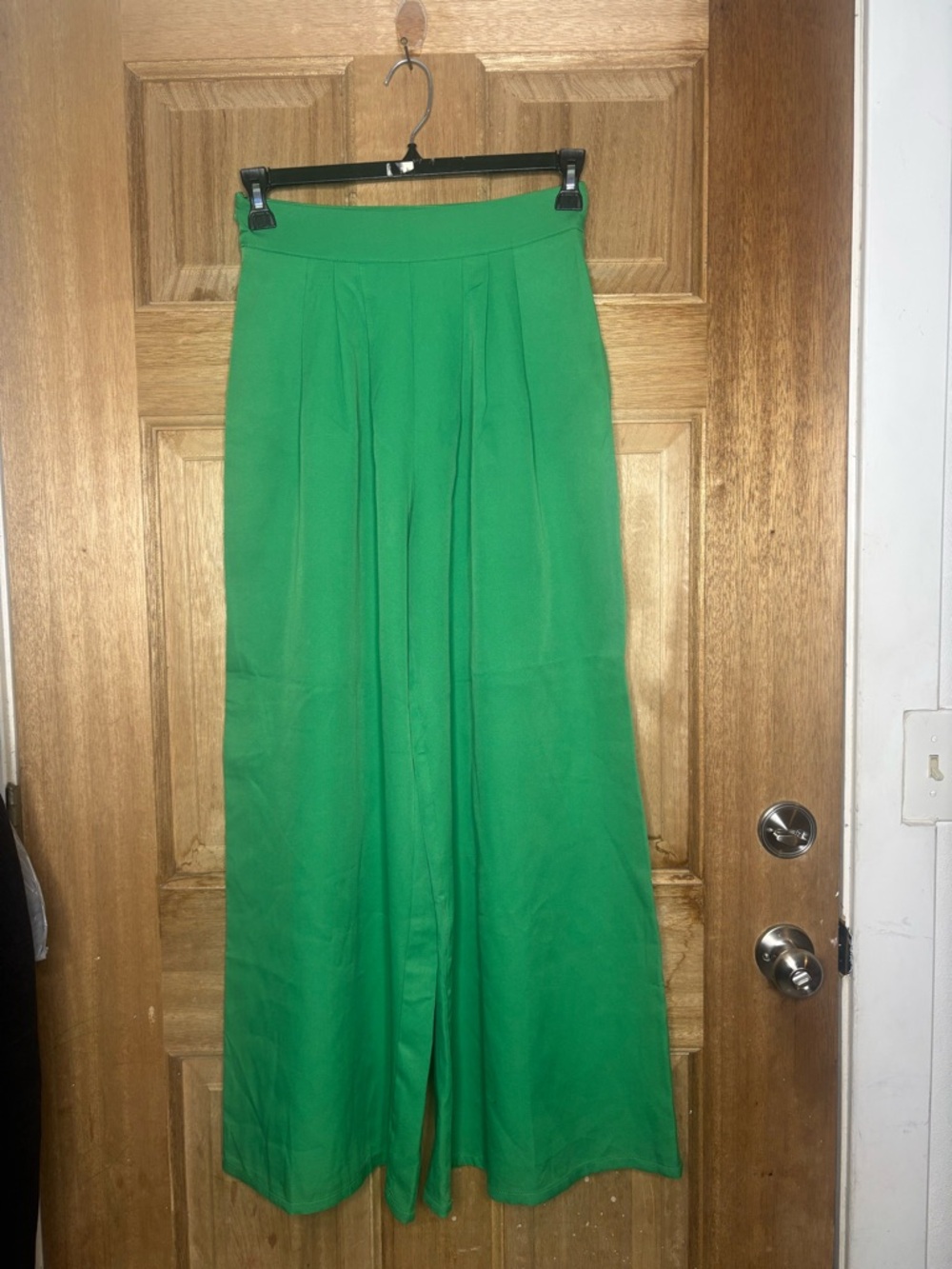 Women’s boho Cellecci High-Waist Wide Leg Green Pants size S